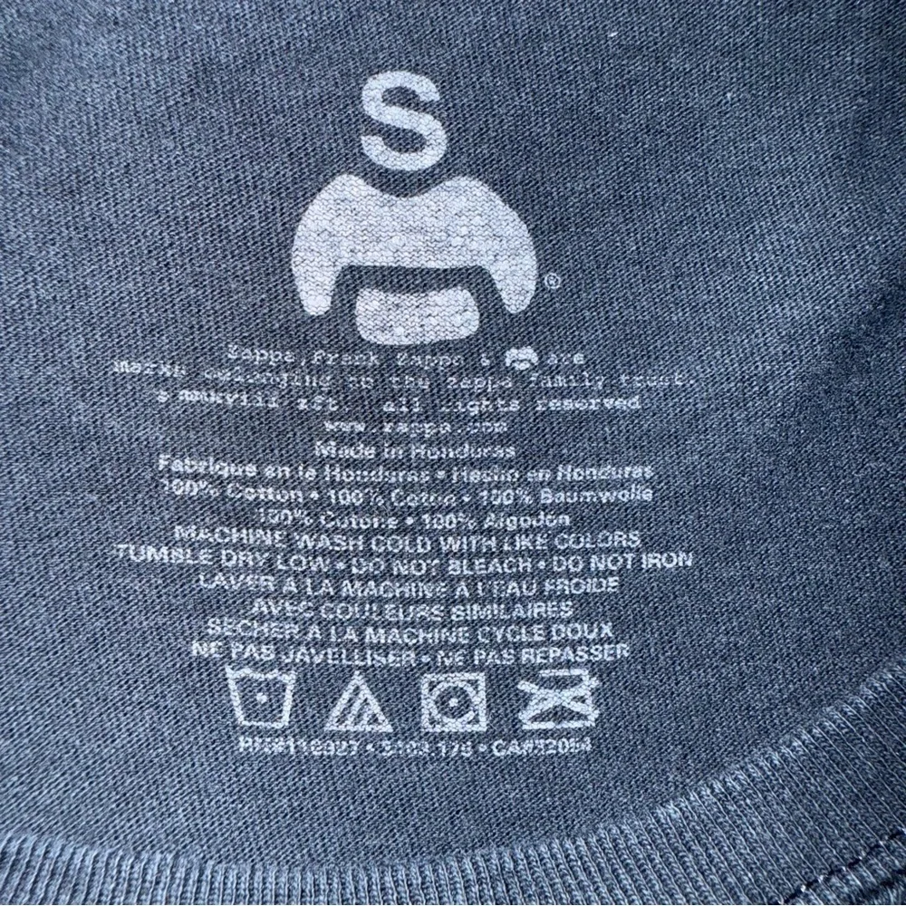 Frank Zappa Vintage Black Graphic Band T-Shirt Size S - Picture 3 of 4